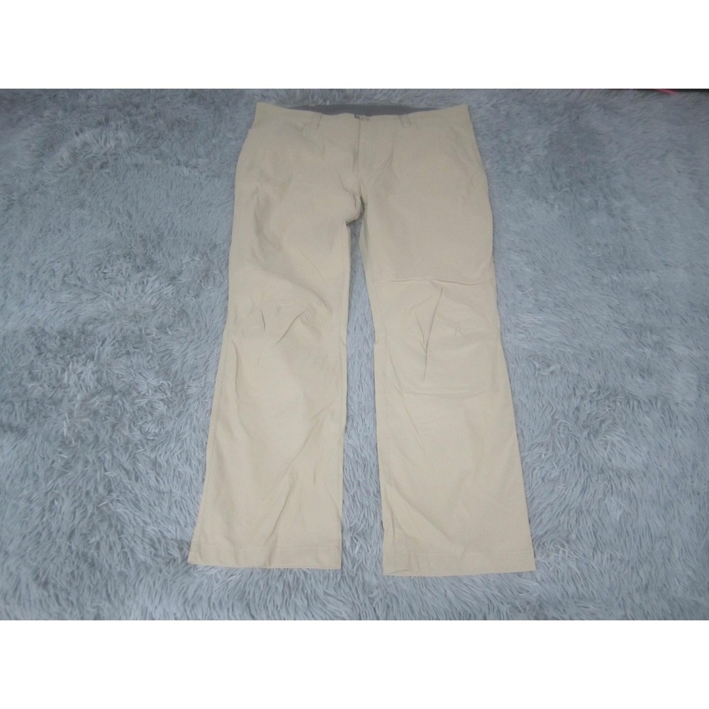 Eddie Bauer Pants Mens 38x30 Beige Tech Regular Fit Stretch Straight Leg Khaki